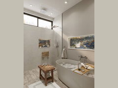 Transitional Master Bathroom Interior Design | Decorilla