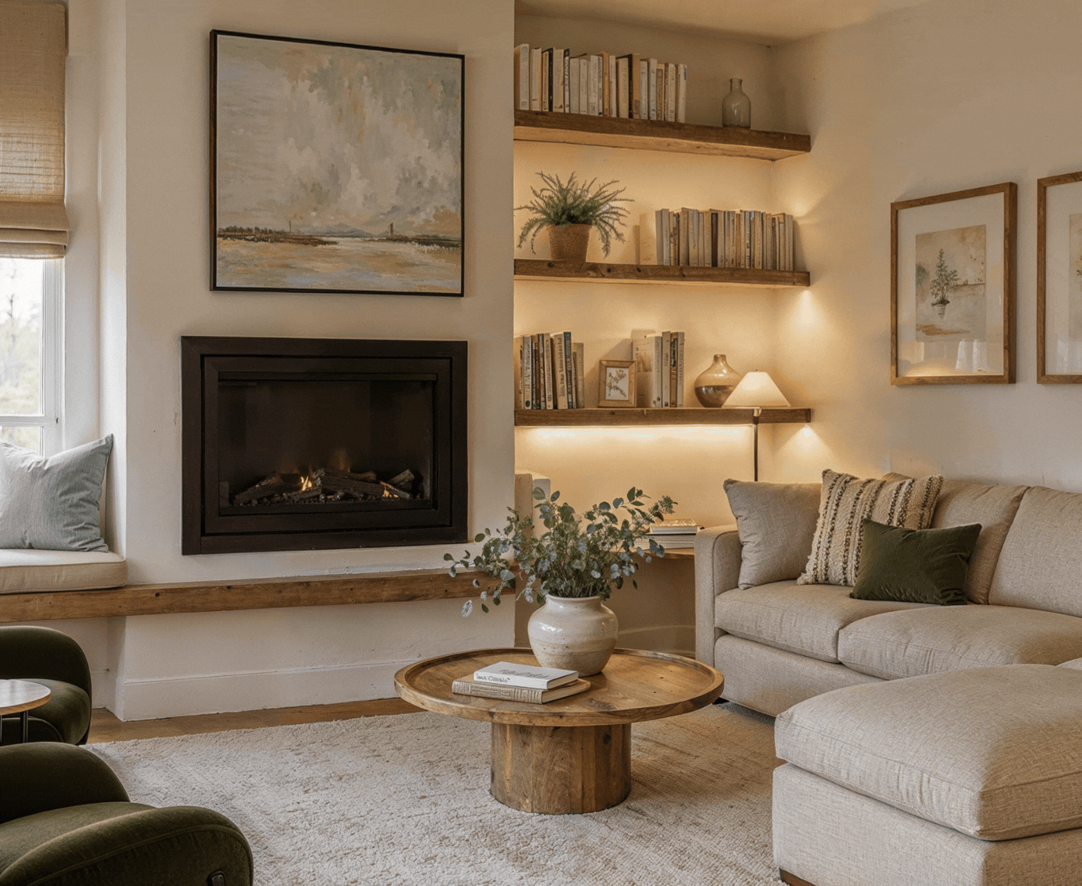 Before and after room transformation