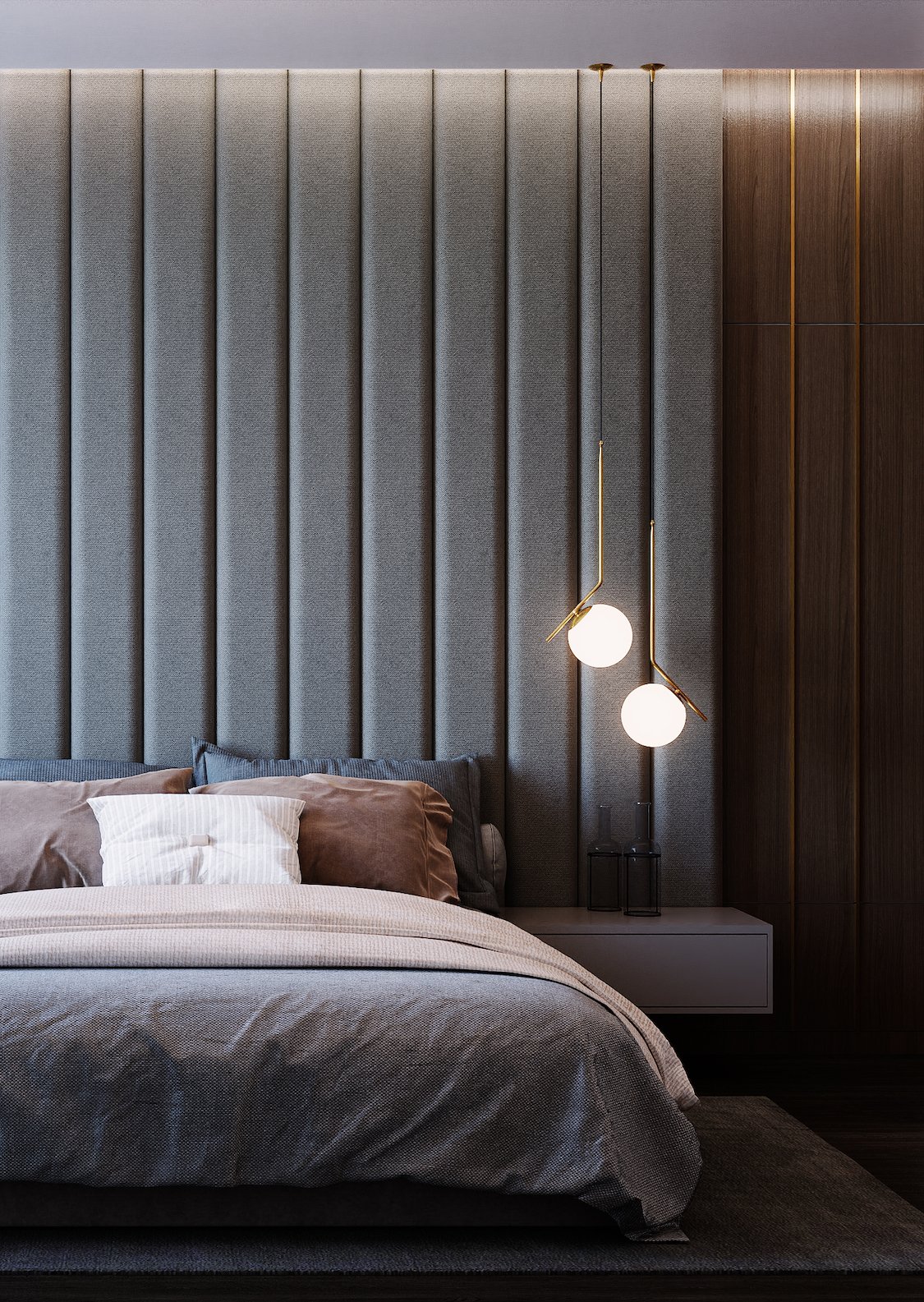 Modern bedroom by high end interior designers