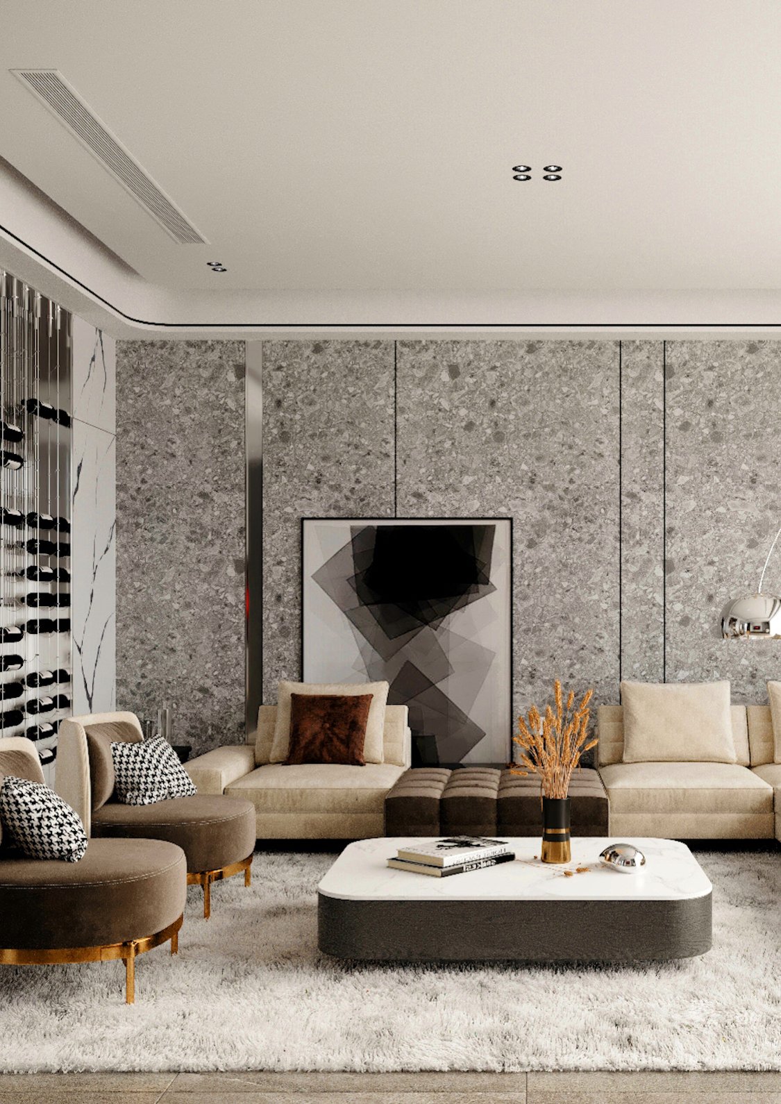 Modern living room by luxury interior designers