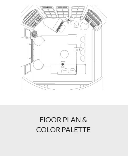 The best online interior design includes detailed floorplans