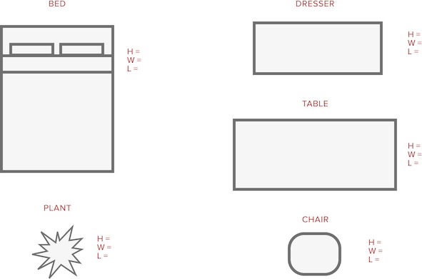 Draw the items you want to keep: