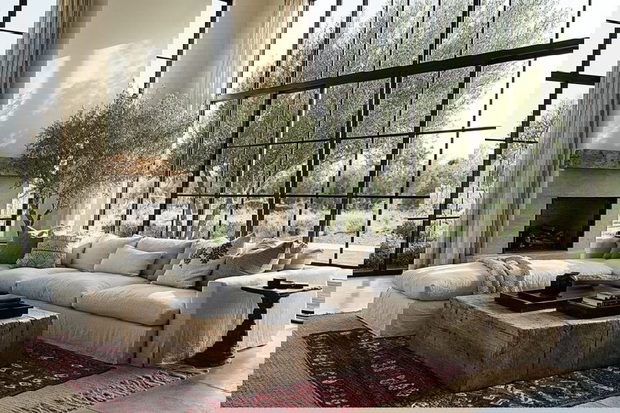 Modernus ekologiškas svetainės dizainas Decorilla leidžia išvengti įprastų namų dekoro klaidų