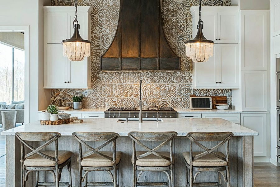 Transitional kitchen by Decorilla online design help