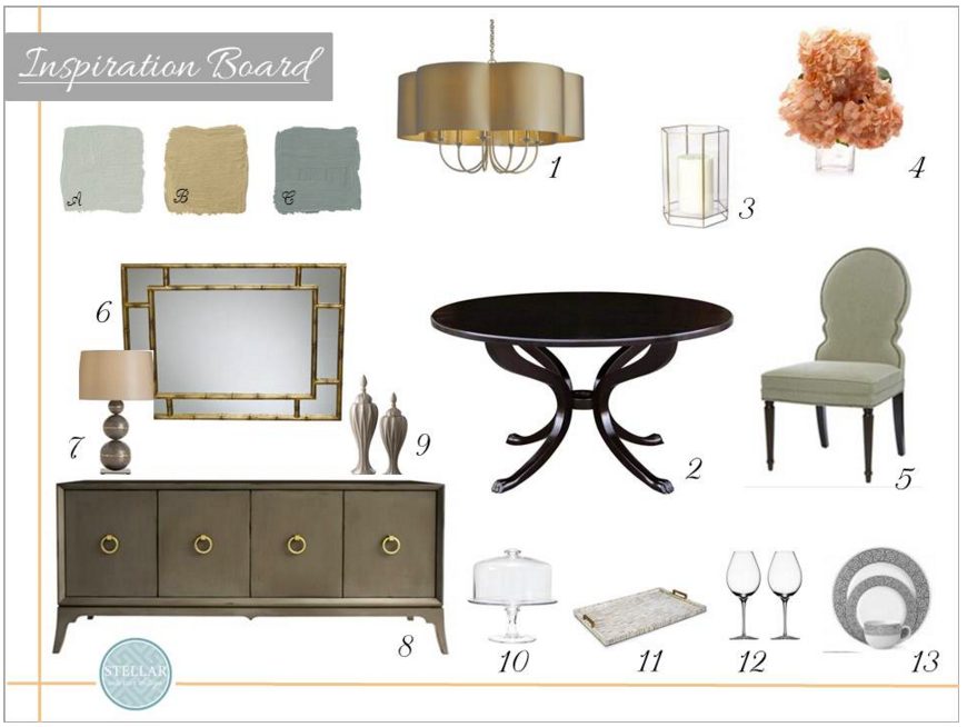 online interior design services Stellar moodboard