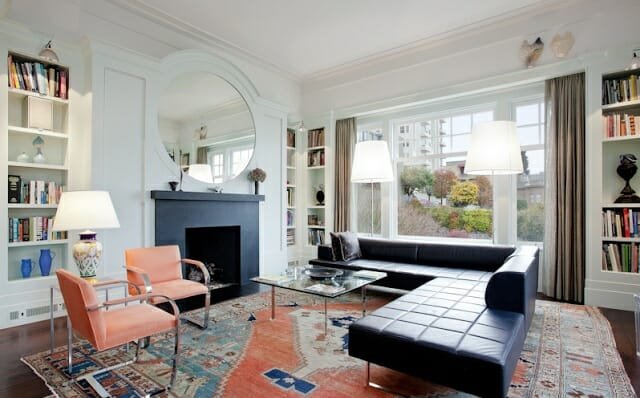living-room-with-vintage-rug