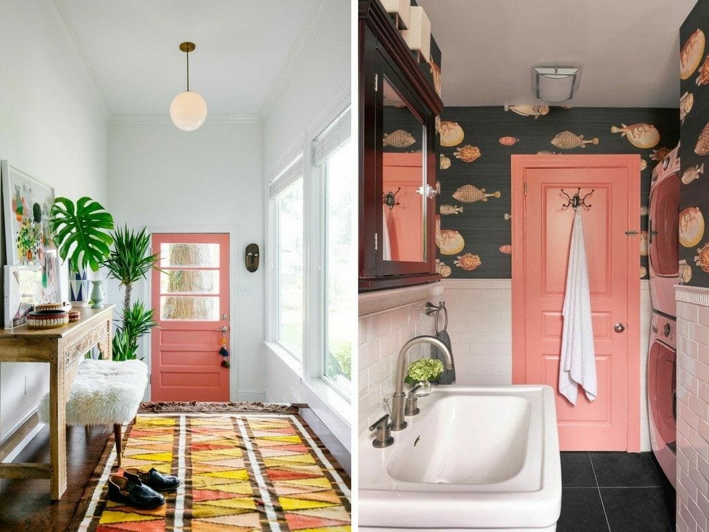 How to Incorporate Pink Decor into your home entry