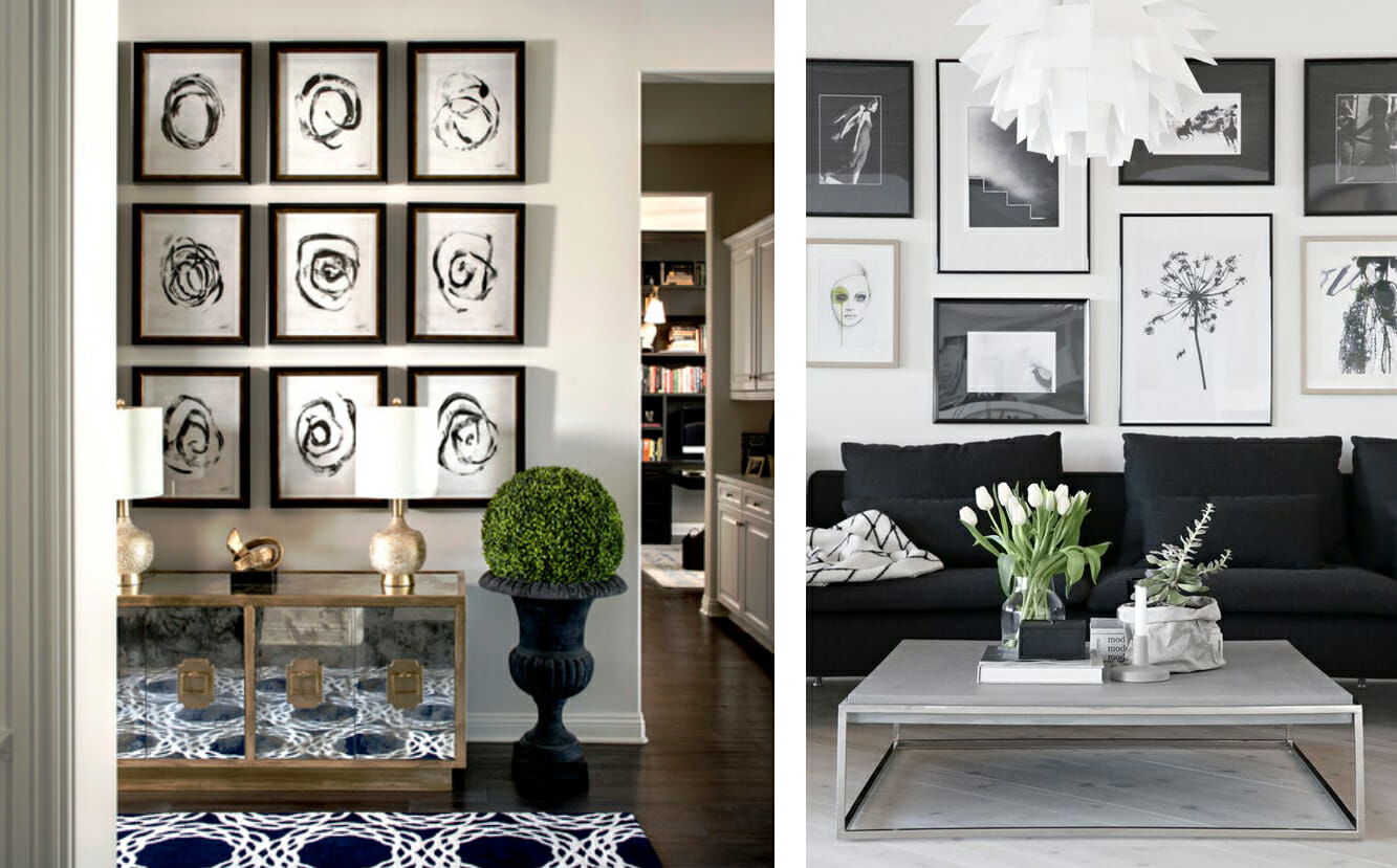 Classic And Chic Black And White Living Room Decor Decorilla Online