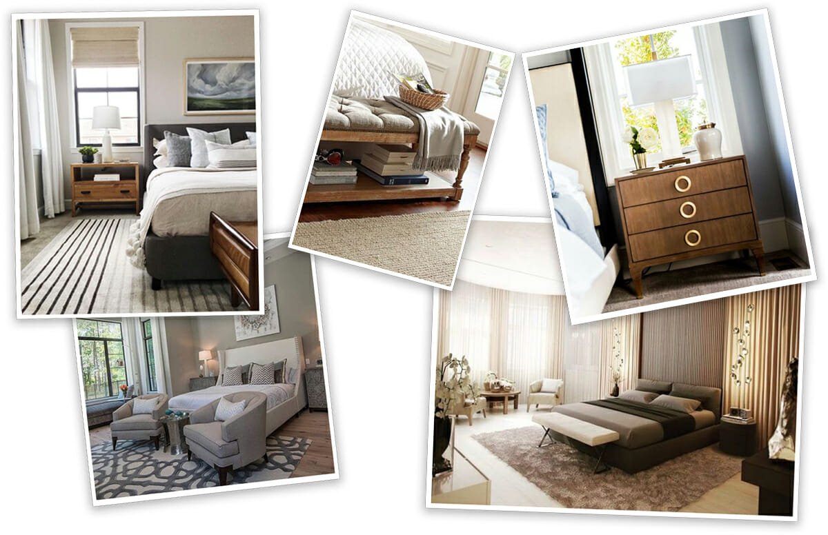 before & after: calming transitional bedroom interior design |