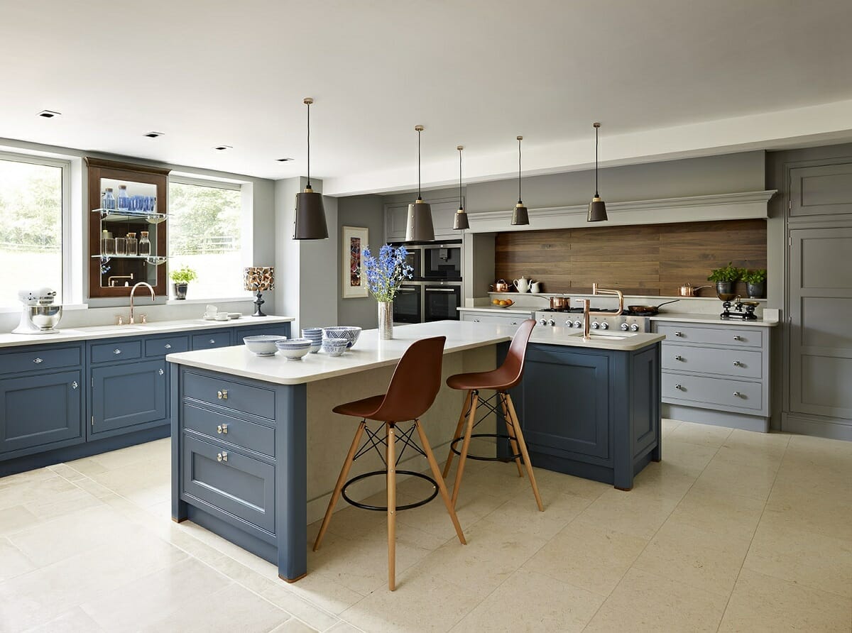 blue kitchen interior design