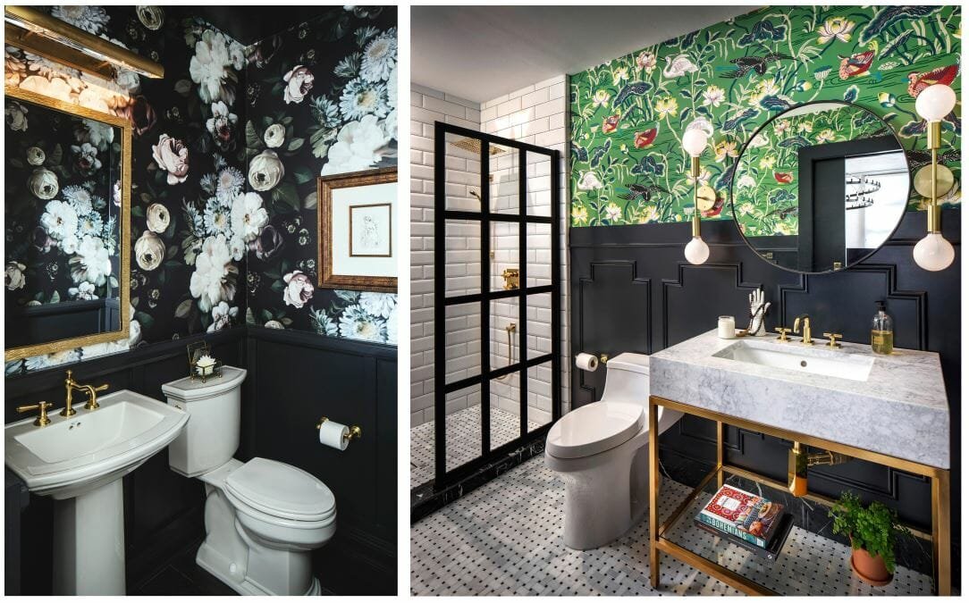 floral wallpaper in bathroom decorilla designer corine m