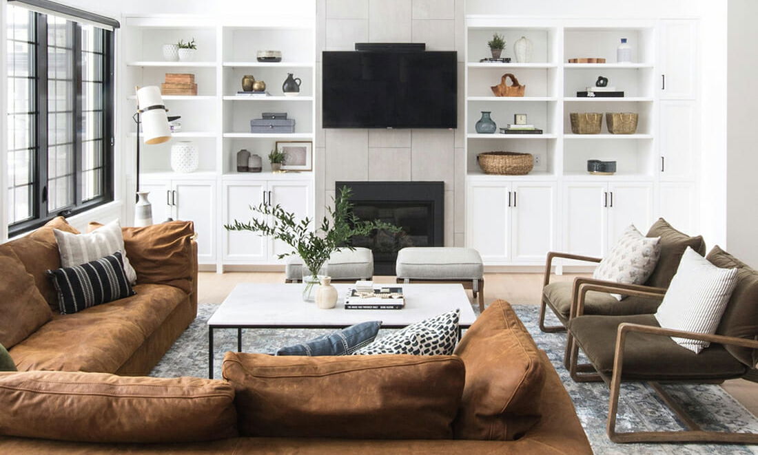 Before and After: Modern Rustic Home Design Online by top Pensacola interior decorators