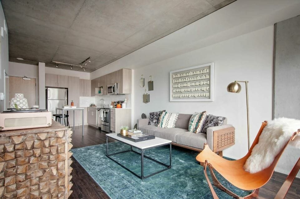 Condominium living room interior design