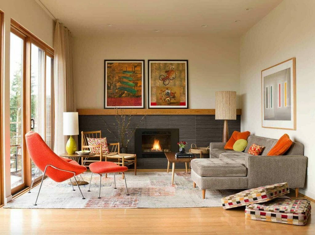 Mid Century Modern Living Room Layout