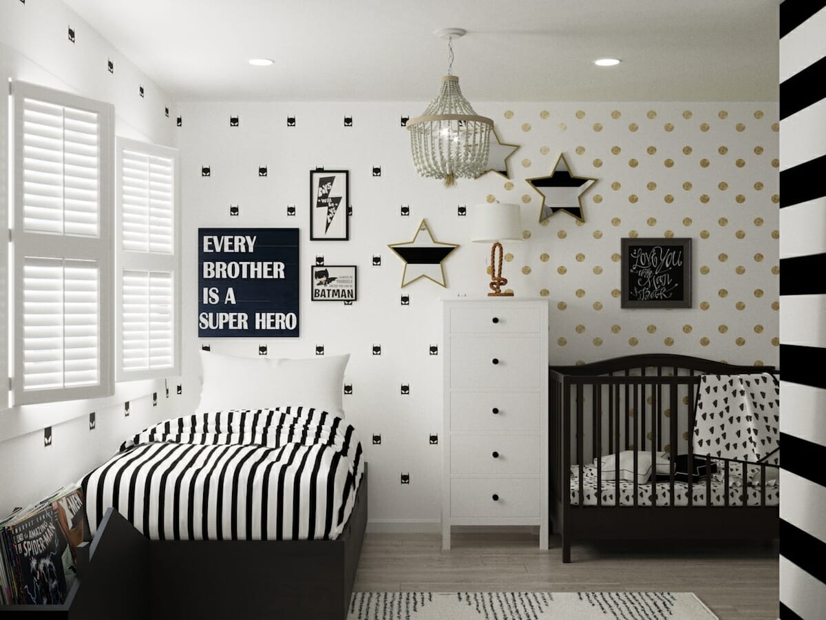 Design d'intérieur pour enfants pour une pièce partagée Hannah D