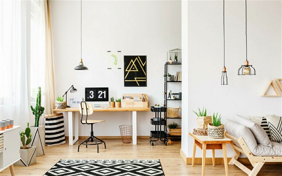 Refreshing light wood Scandinavian study room design ideas by Design Cafe