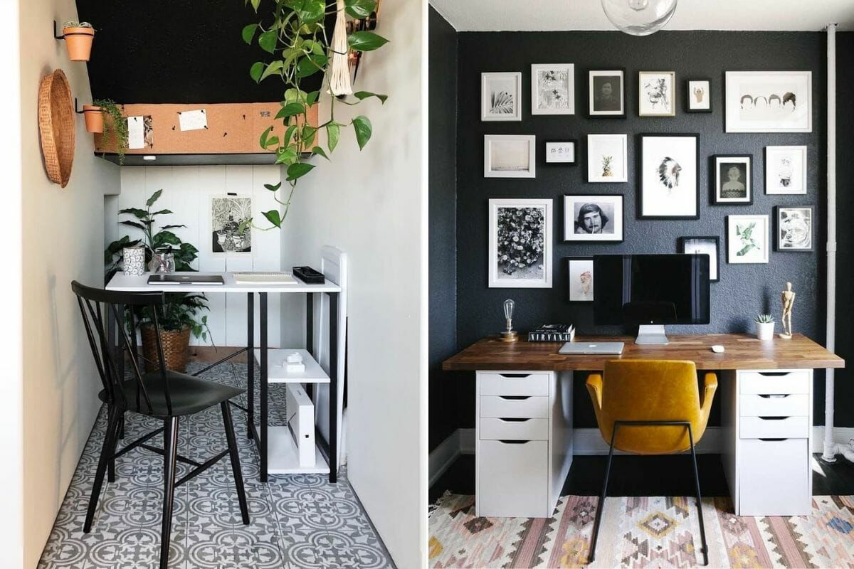Small and productive home office layouts as creative employee incentives