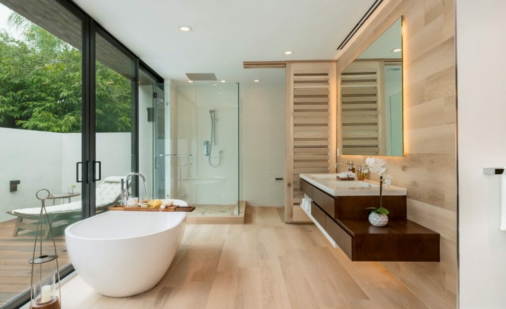 Bathroom Trends 2021 That'll Be All the Rage - Large Floating Mirror As One Of The 2021 Bathroom TrenDs 1024x626