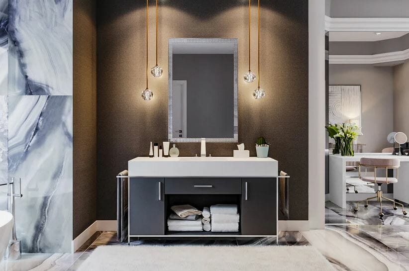 contemporary home decor bathroom