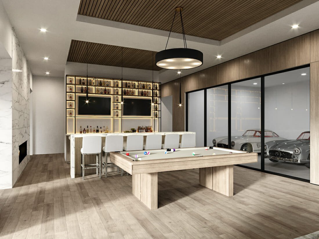 Luxury home bar design