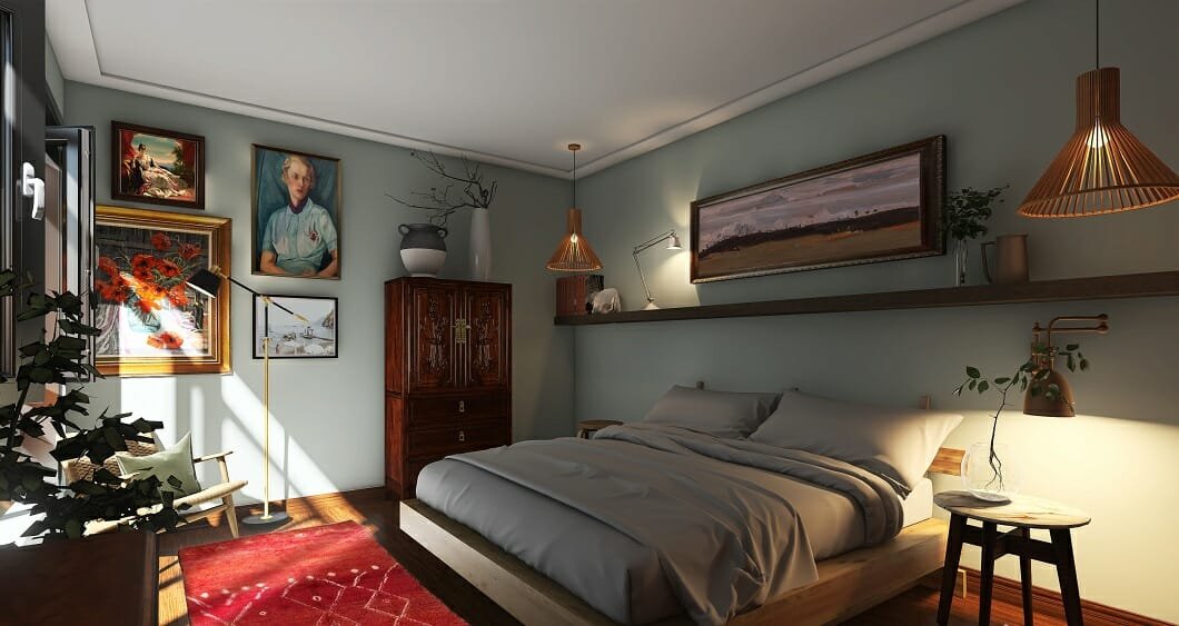 Stylish eclectic bedroom decor - Erin R