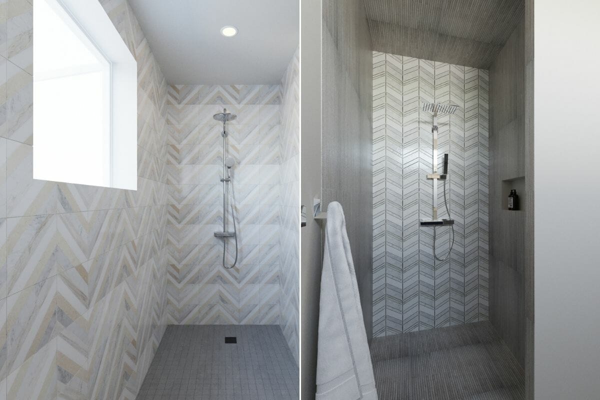 Las 25 principales tendencias de baño de 2022 que desea copiar 32 Azulejos de baño modernos 2022 - Wanda