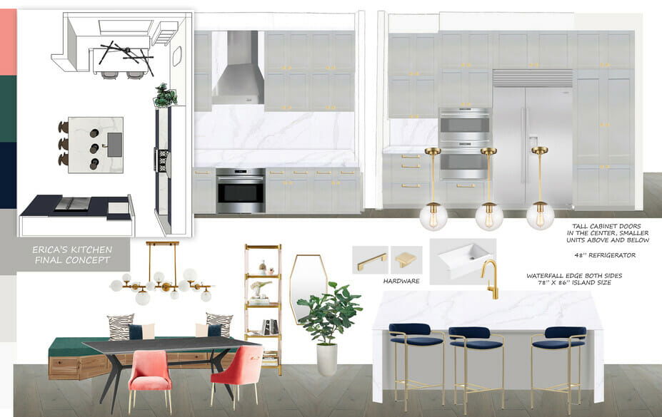 contemporary kitchen design mood board