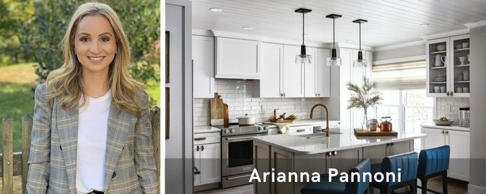 Modern kitchen by one of the top Baltimore interior designers, Arianna Pannoni