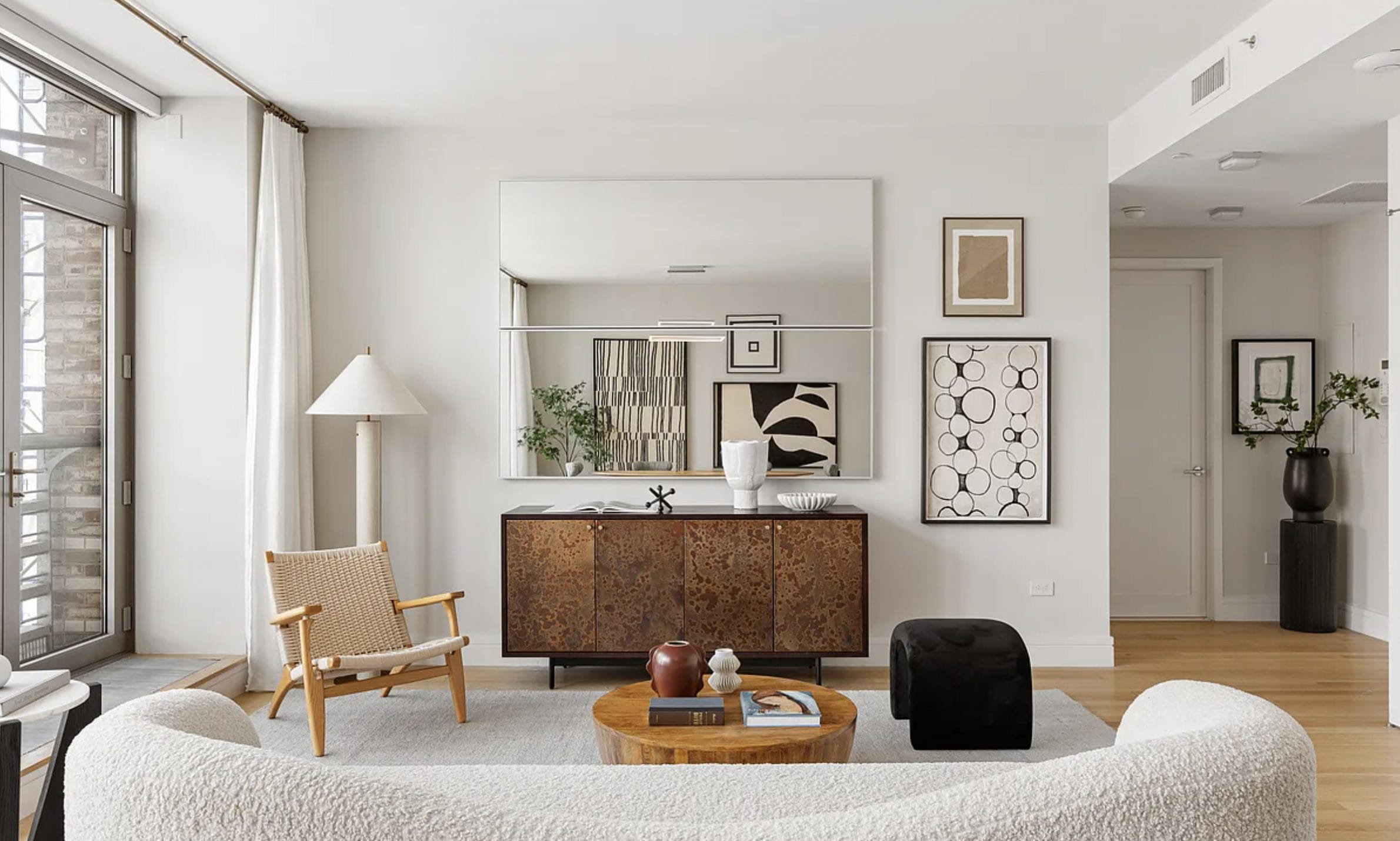Before & After: Scandi Boho Living Room & Breakfast Nook by top San Antonio interior decorators