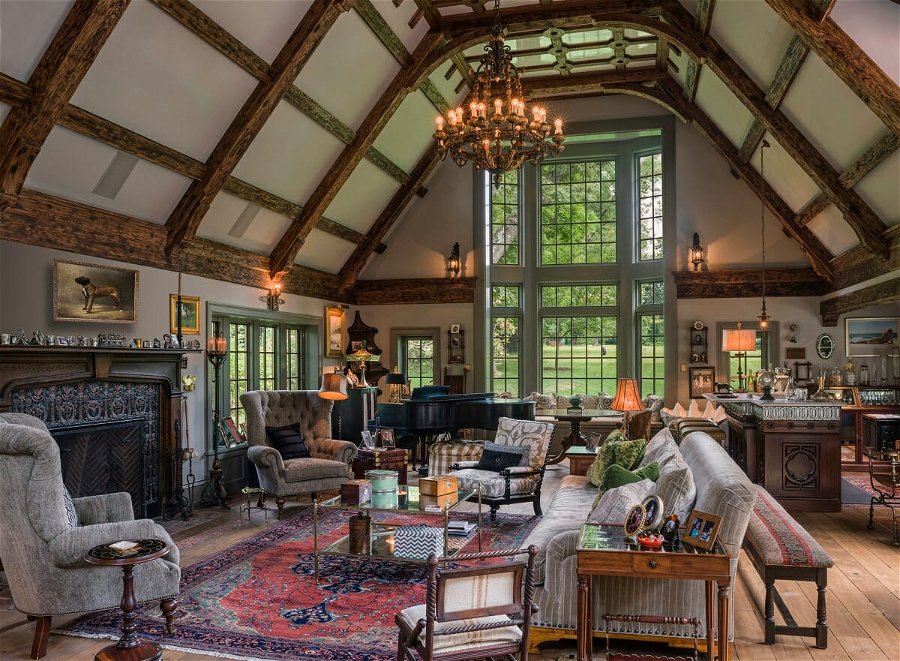 Tudor living room interior design makeover