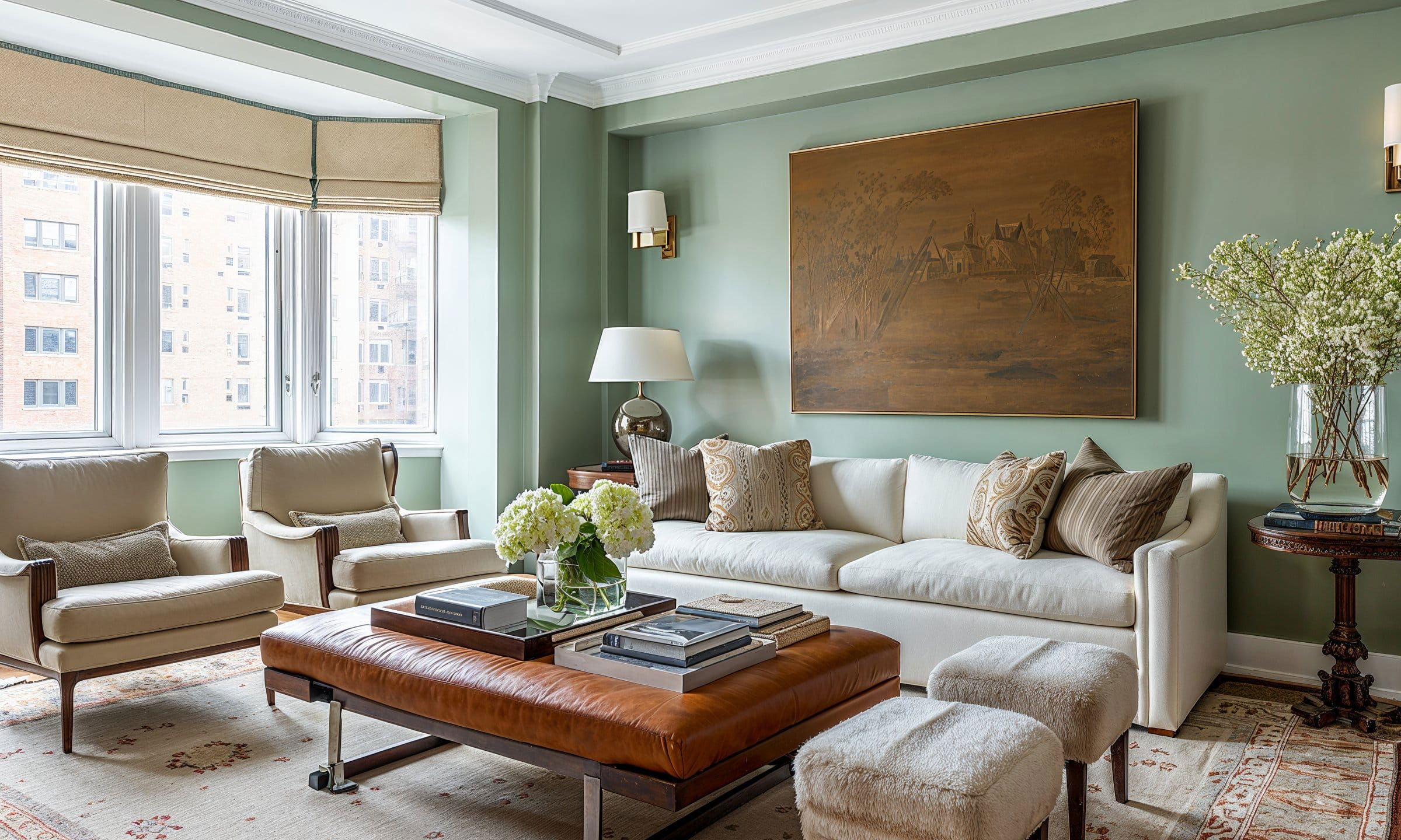 Before & After: Inviting Transitional Family Room by top Rochester interior decorators