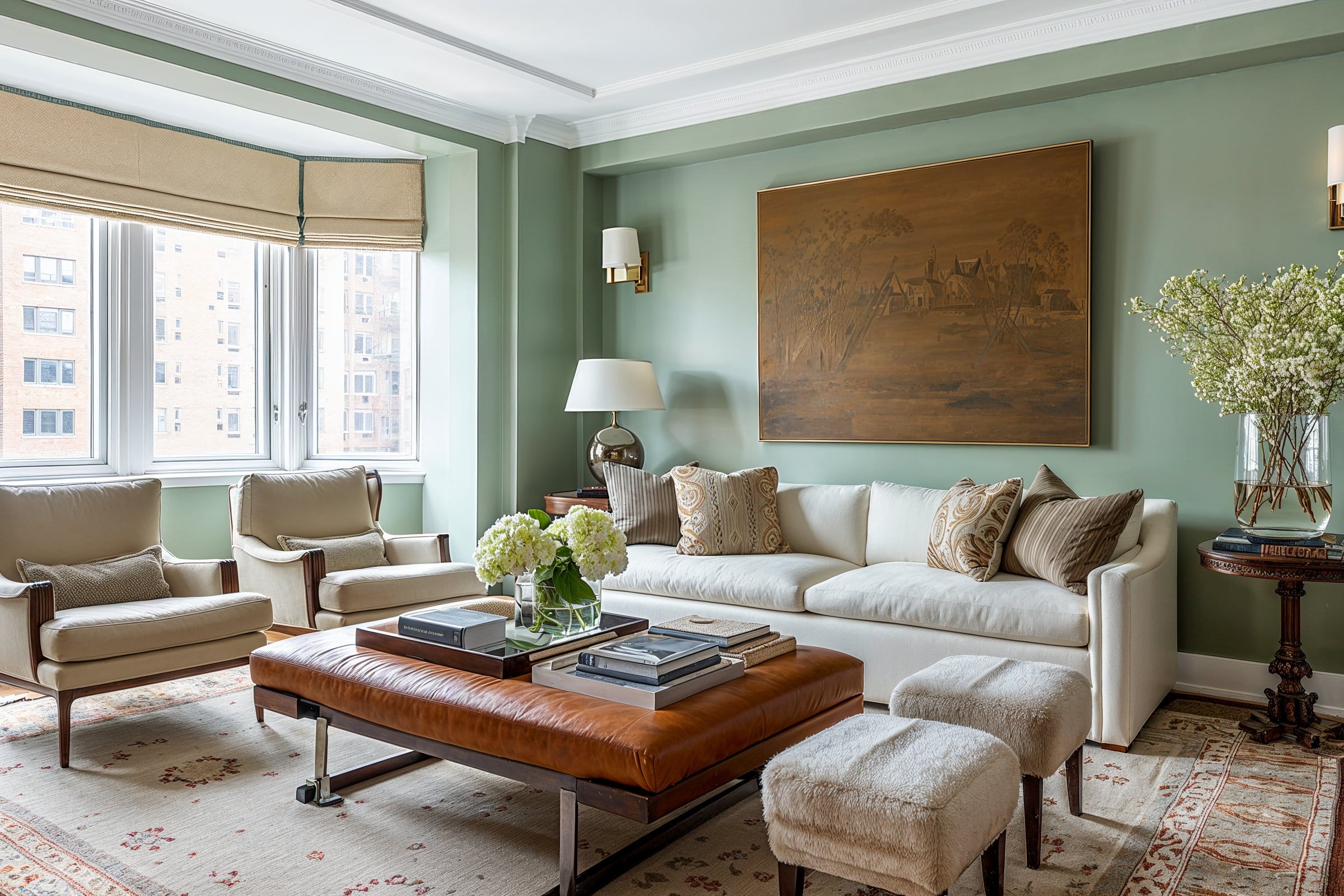 Before & After: Inviting Transitional Family Room by top Rochester interior decorators