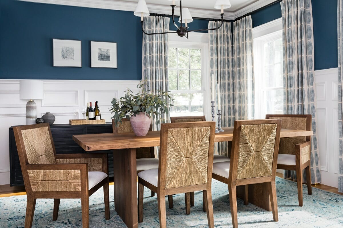 Before & After: Transitional Dining Room Perfect for Hosting by top Lakeland interior decorators