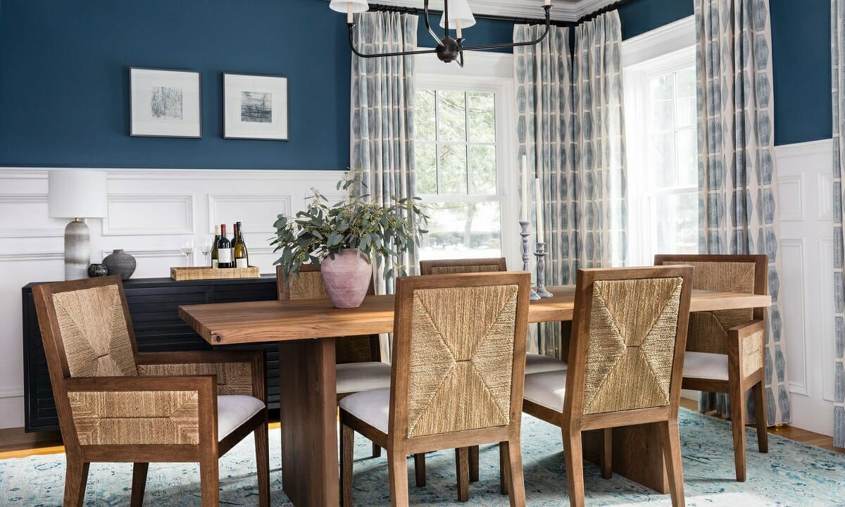 Before & After: Transitional Dining Room Perfect for Hosting by top Lakeland interior decorators