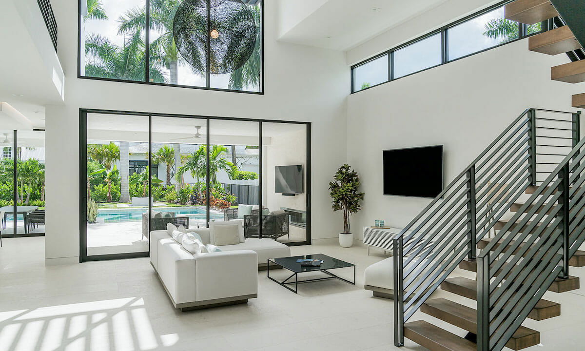 Before & After: Sleek Modern Home Interior & Patio by top Las Vegas interior decorators