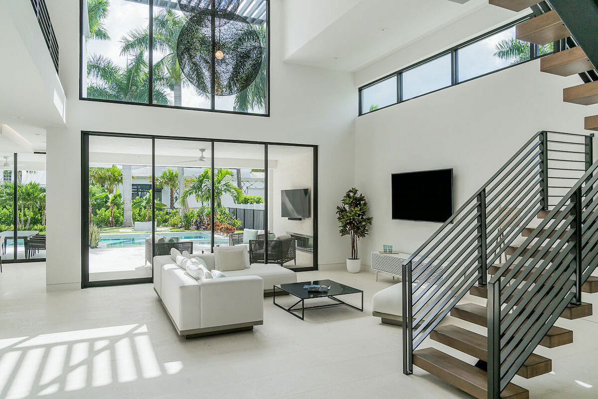 Before & After: Sleek Modern Home Interior & Patio by top Las Vegas interior decorators