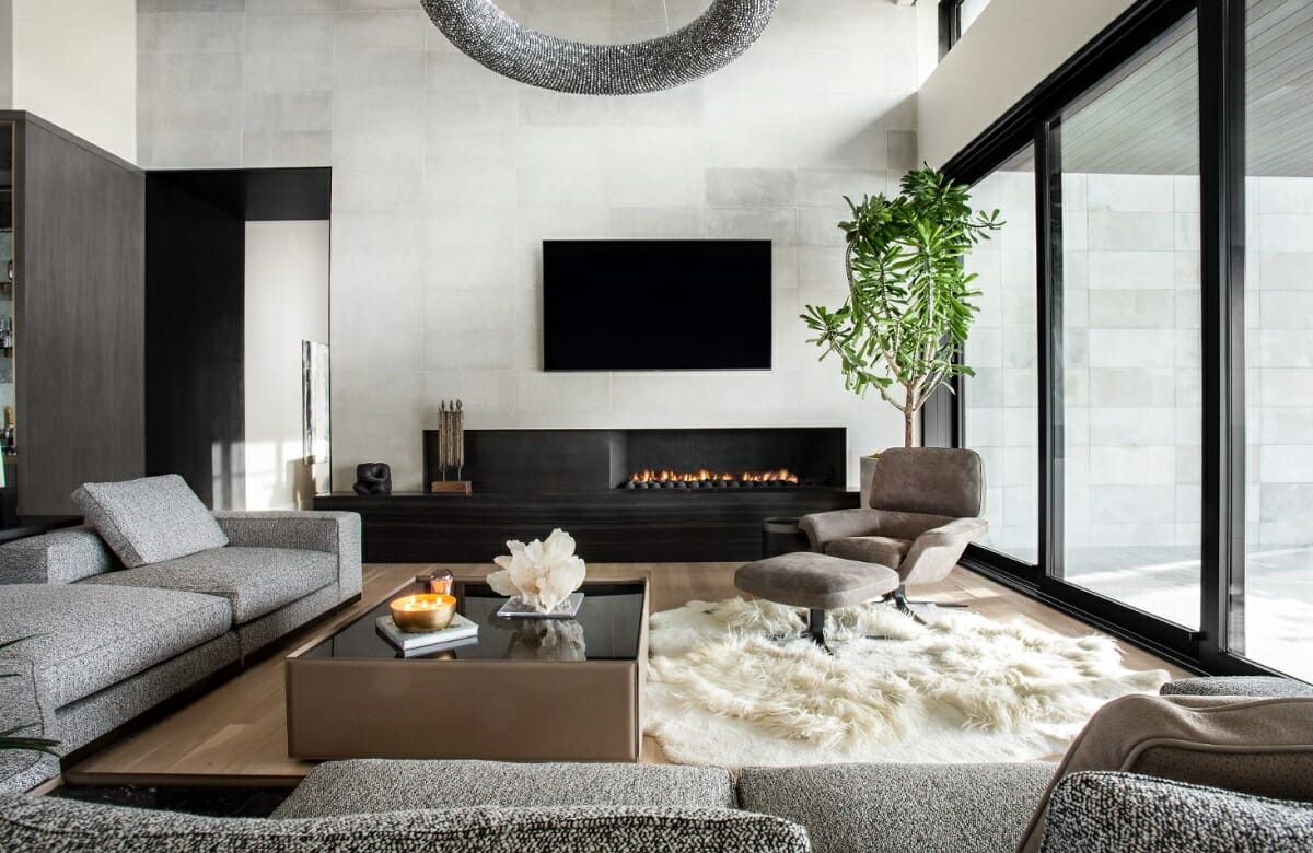 Spacious and modern living area in a vacation home rental Luxury interior living room in Mid-South home rentals