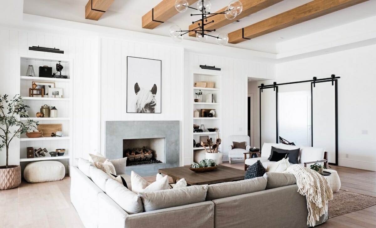 Living room modern farmhouse discount