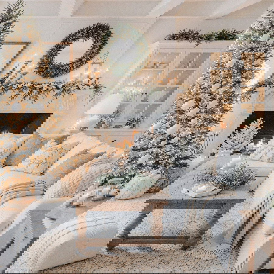 How to decorate around a Christmas tree, by Decorilla