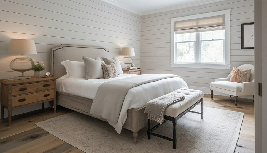 Bedroom organizing ideas in a coastal cottage
