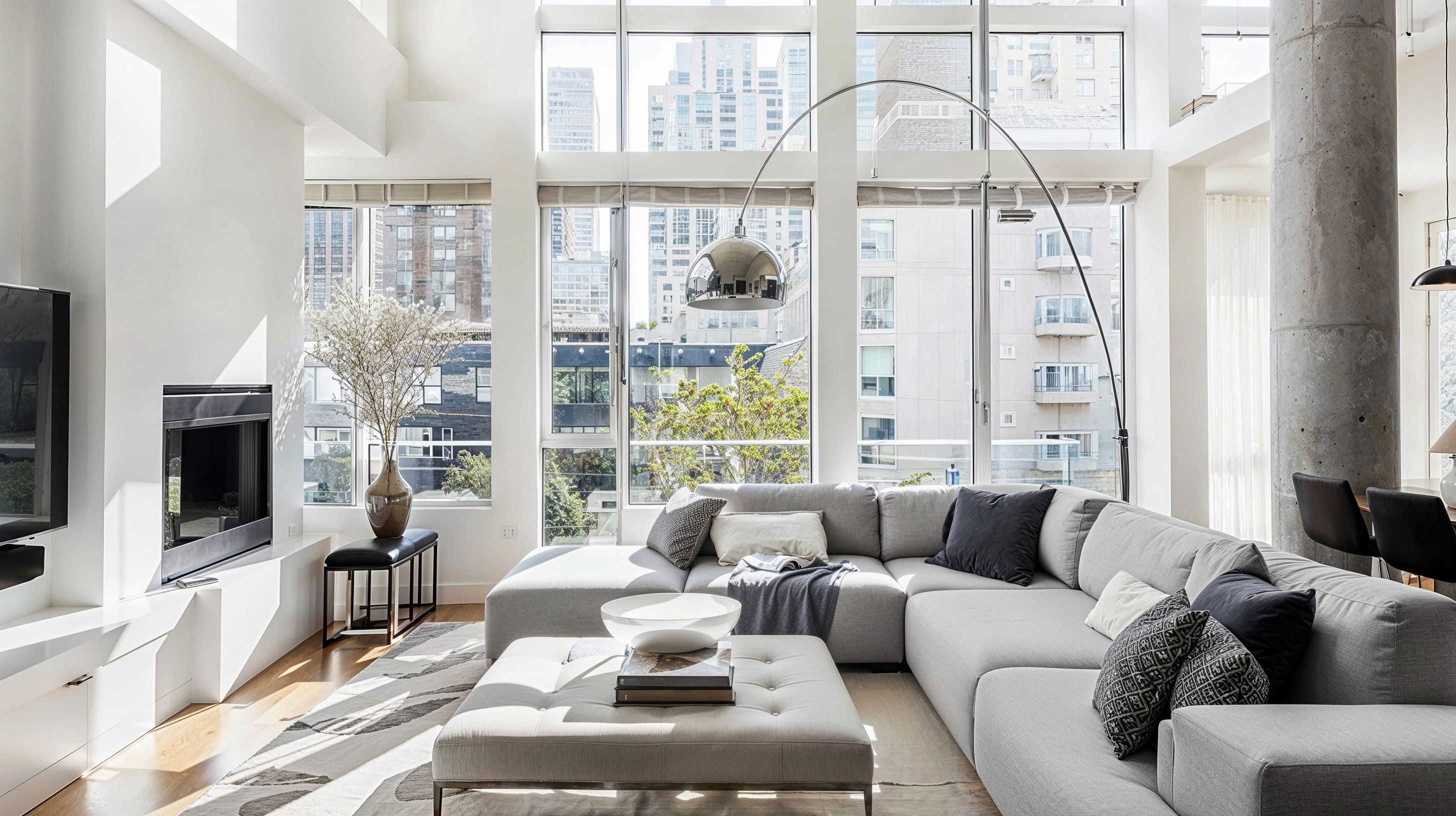 Antes & Después: Diseño de Estudio Pequeño y Elegante por decoradores de interiores asequibles de Seattle
