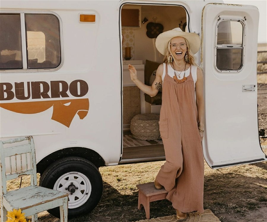 Cute boho camper conversion - Burro boho camper trailer