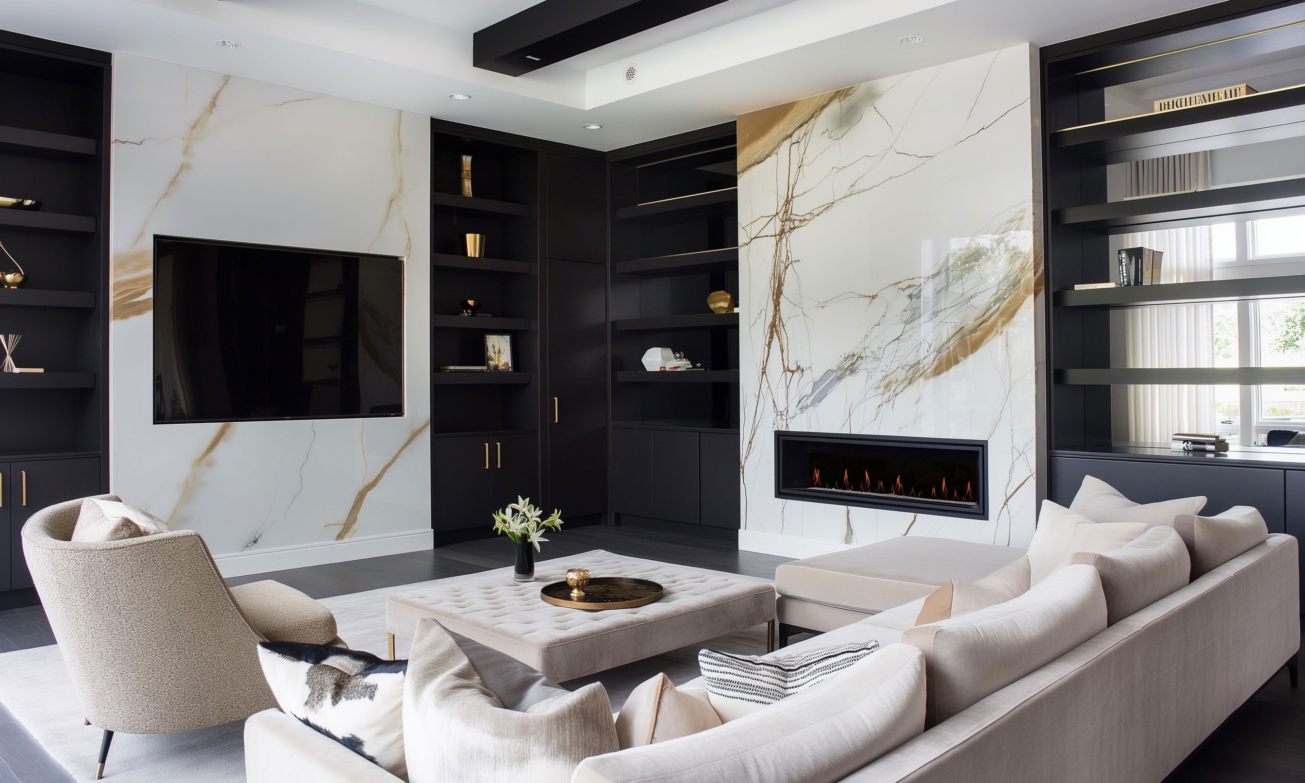 Antes & Después: Diseño de Interiores de Nueva Construcción de Lujo por decoradores de interiores en Sarasota, Florida