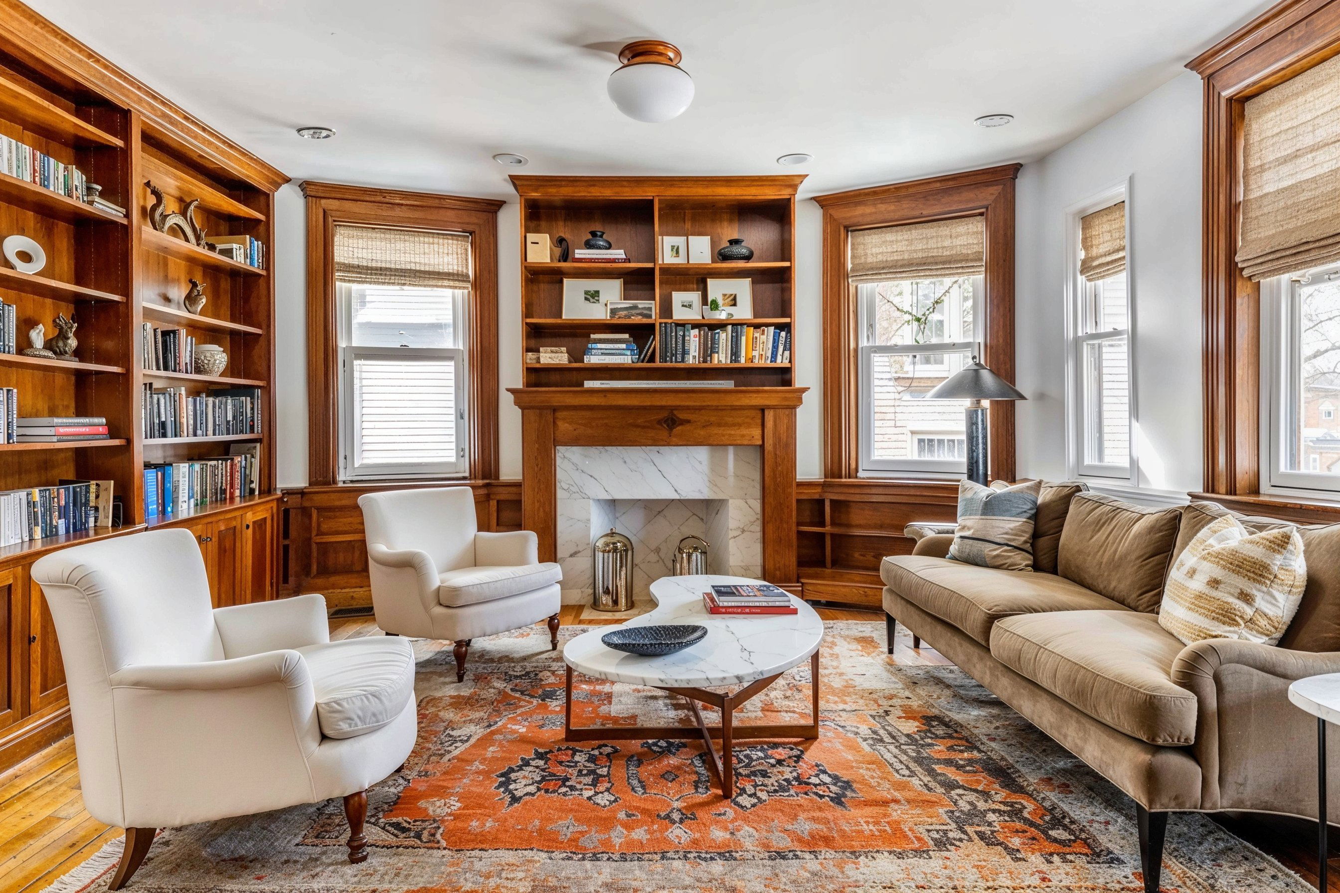 Before & After: Eclectic Mid-Century Modern Home Remodel by affordable Roseville interior decorators