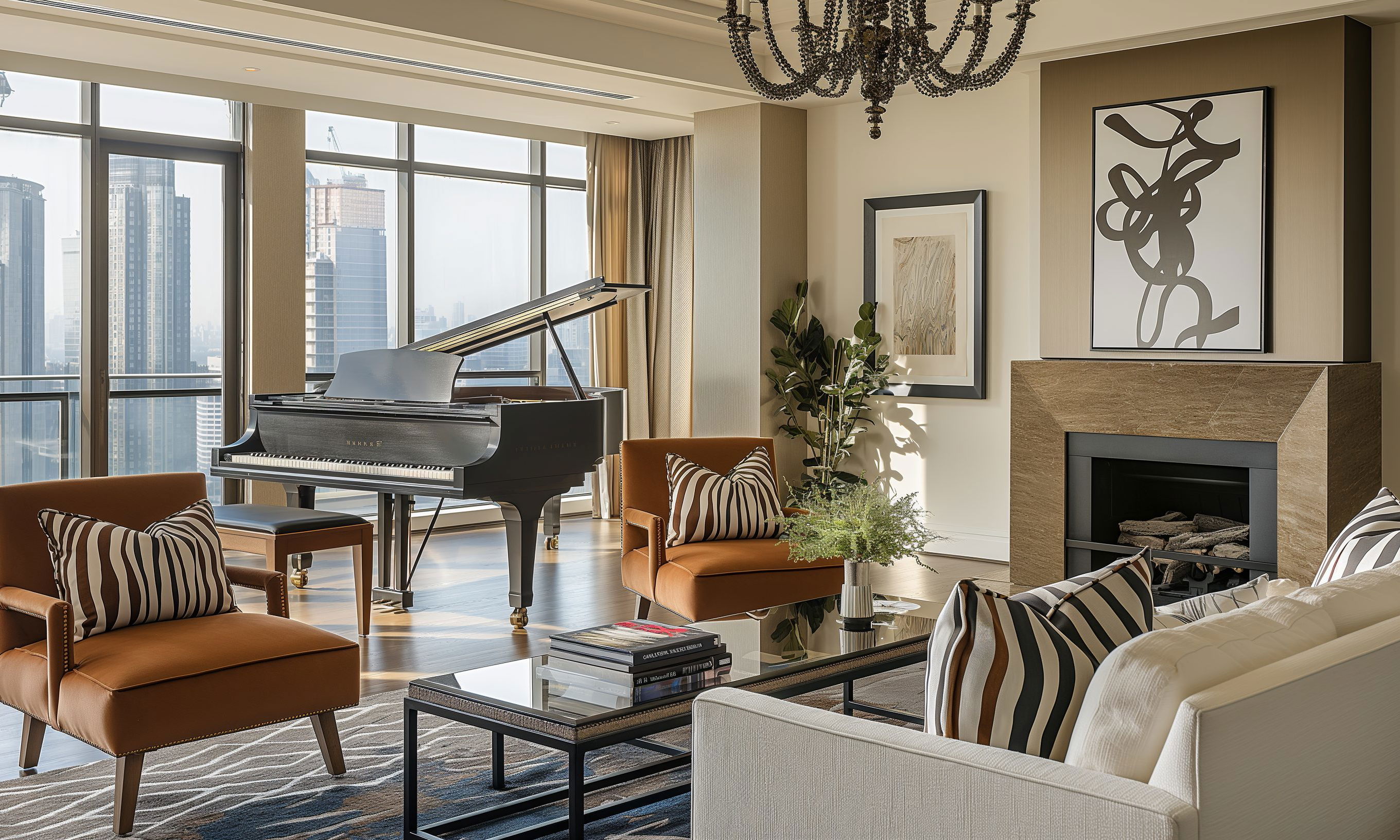Before & After: Luxury NYC Condo Interior Design by interior decorators in New York, New York