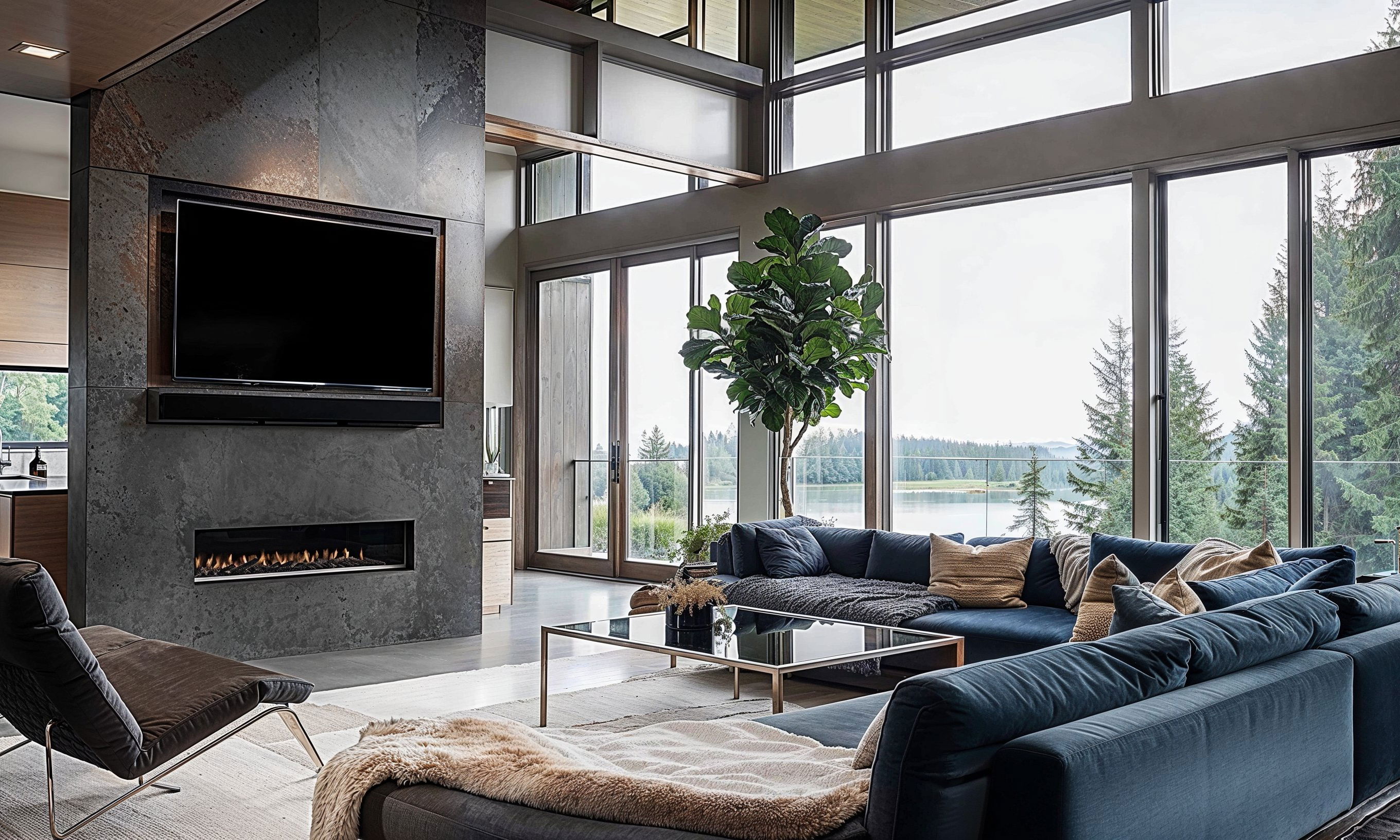 Before & After: Modern Moody Interior Design by top Roseville interior decorators