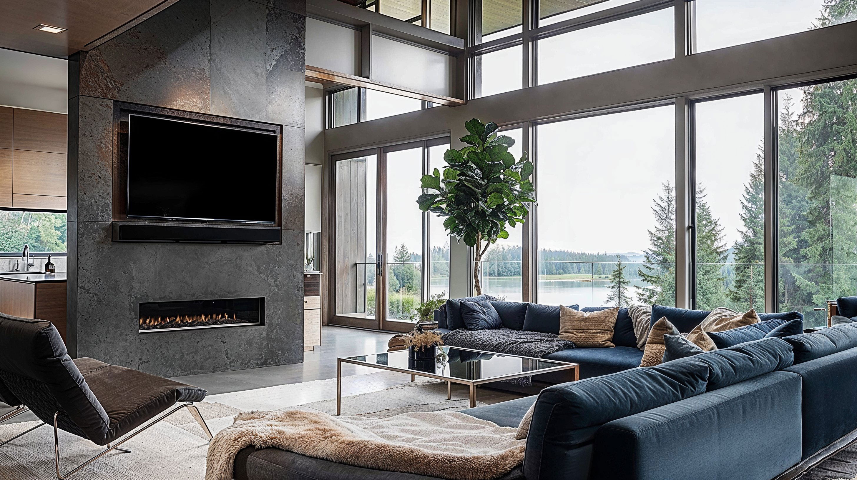 Before & After: Modern Moody Interior Design by top Roseville interior decorators