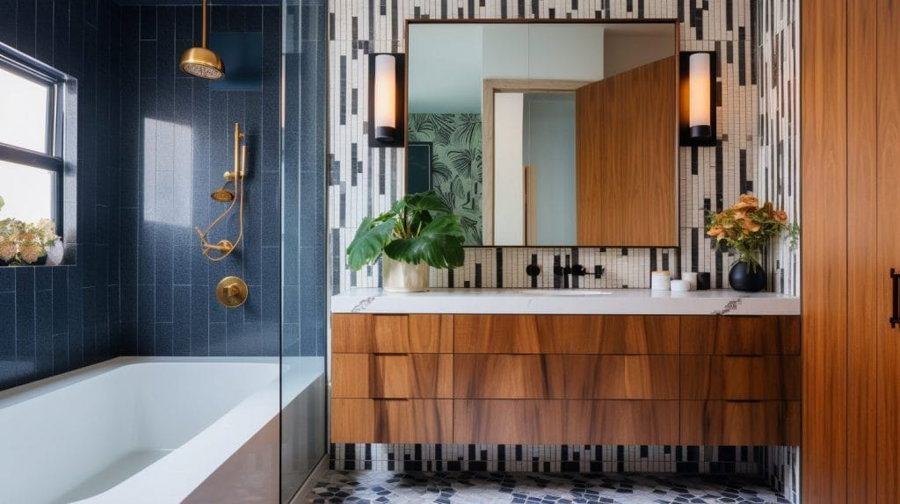 Luxury guest bathroom design by DECORILLA