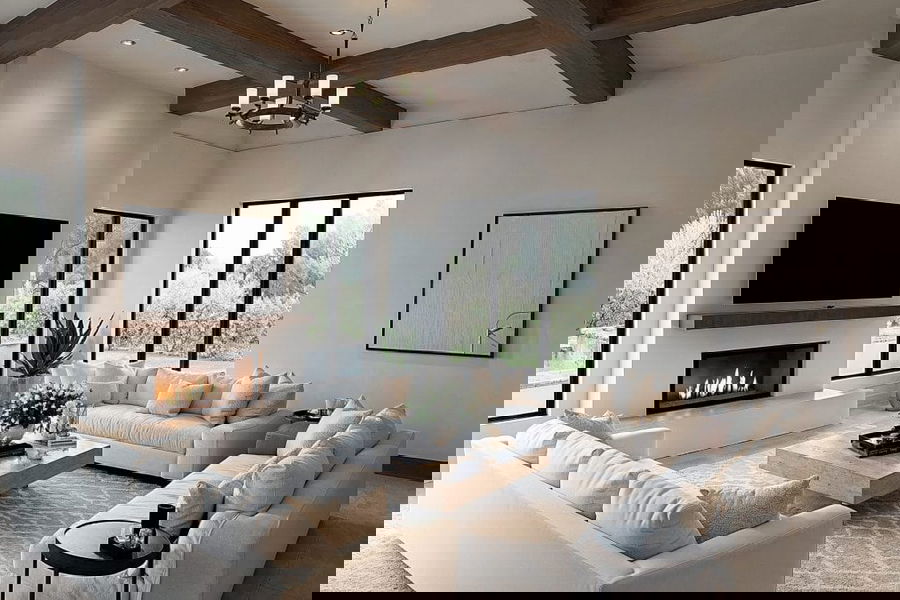 Modern old world interior design before and after by Decorilla