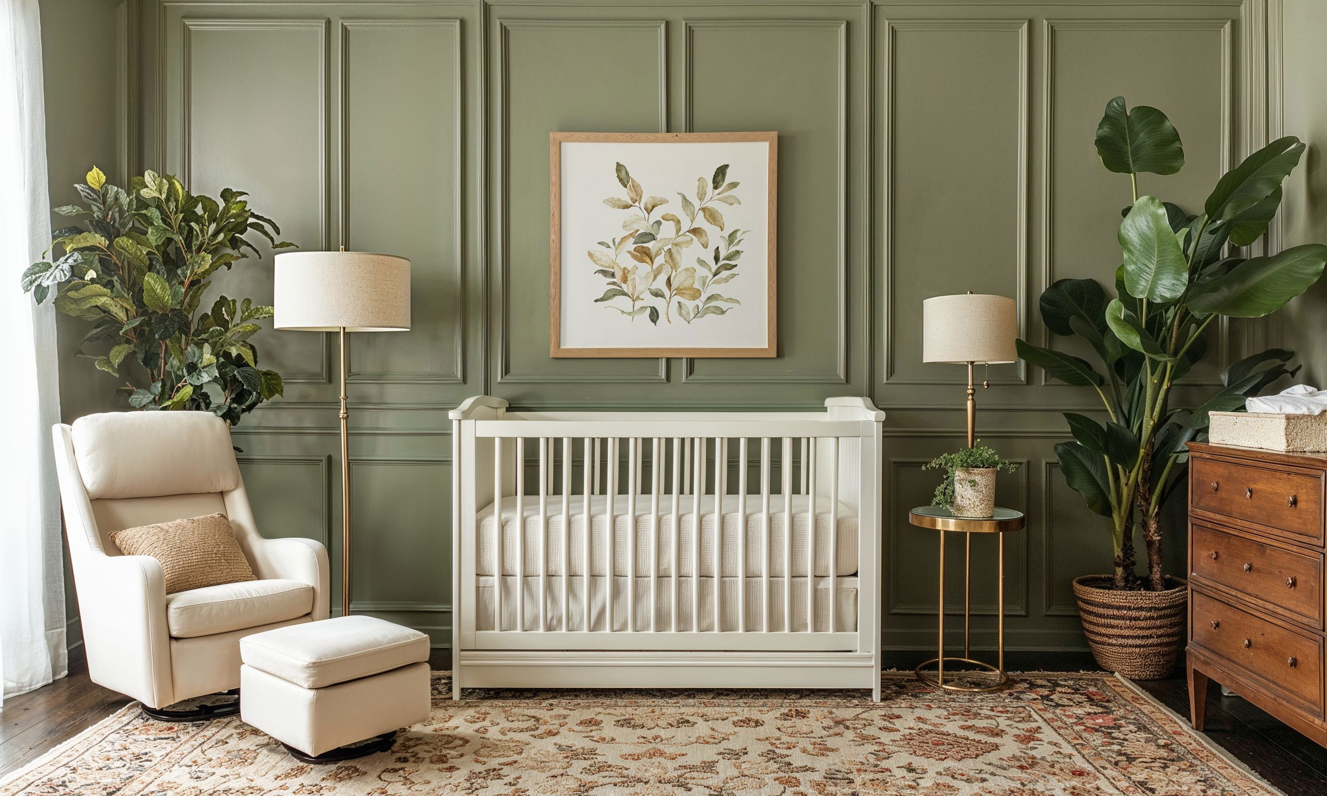 Before & After: Cozy Neutral Nursery Designs by top Gainesville interior decorators